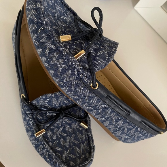 Michael Kors Shoes - MK denim mocccasin flats